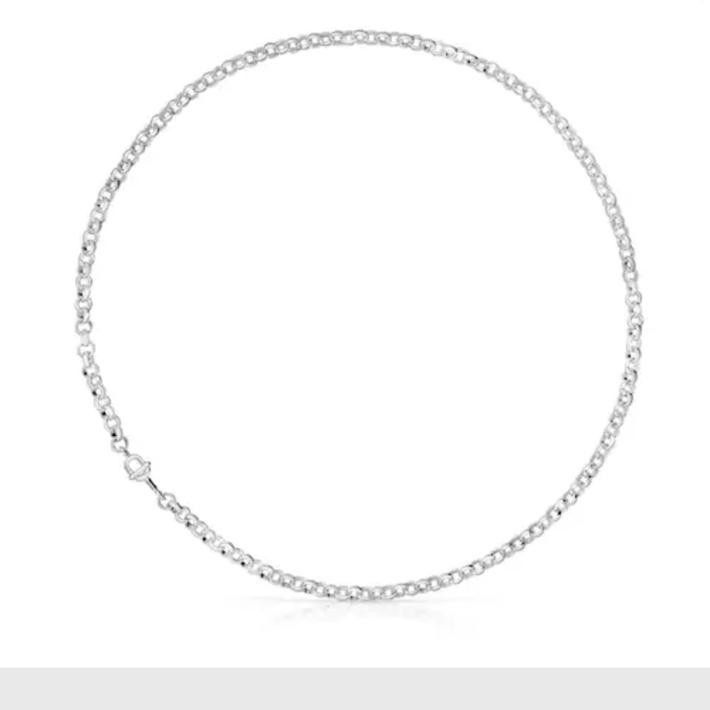 Tous Silver Heart Charm Necklace.. this is brand new!! Without tags !!